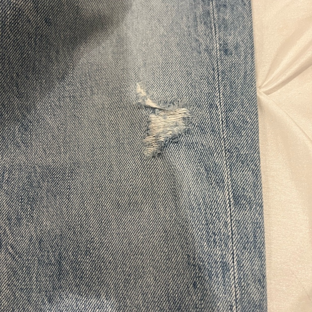 : AGOLDE Riley Blue High Rise Straight Leg Jeans Size 23 - Picture 7 of 13